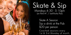 Adult Skate & Sip @ IceWorks Skating Complex | Aston | Pennsylvania | United States